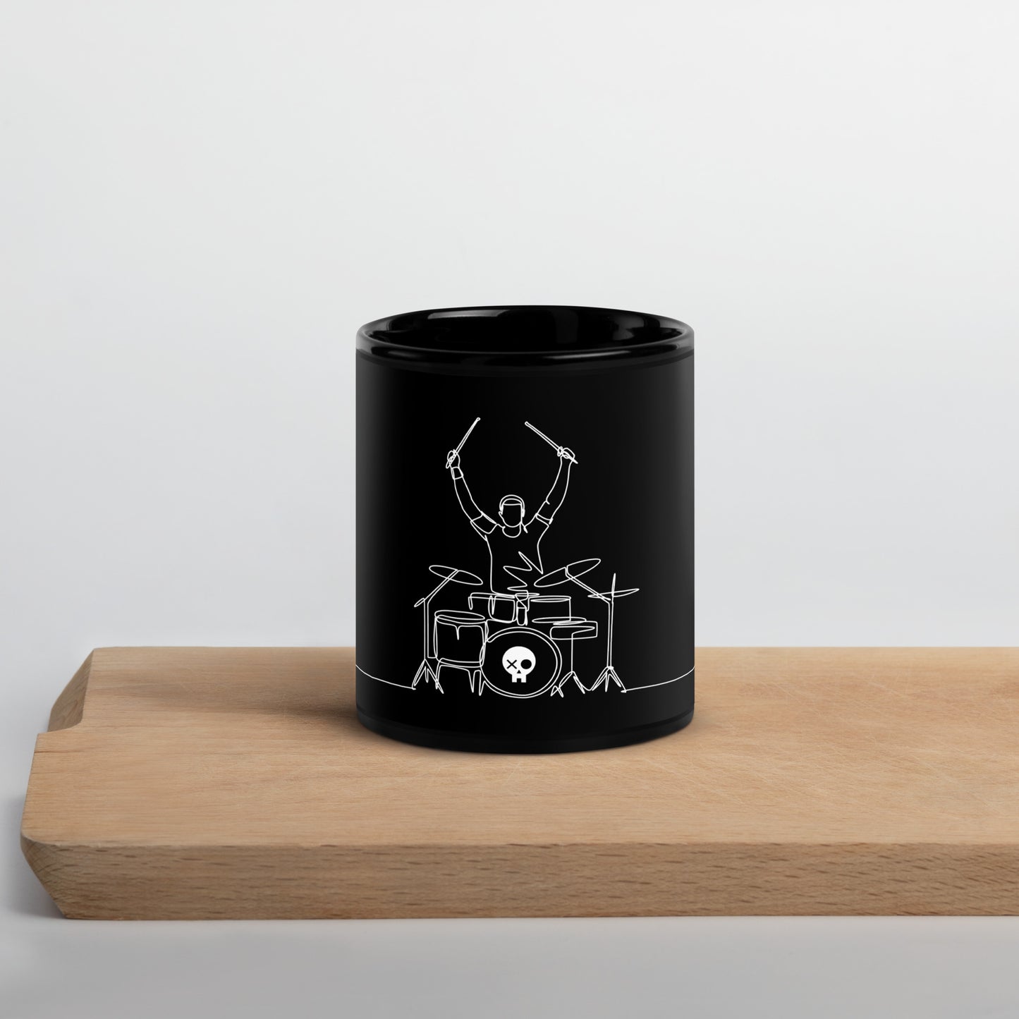 Drummer Black Glossy Mug