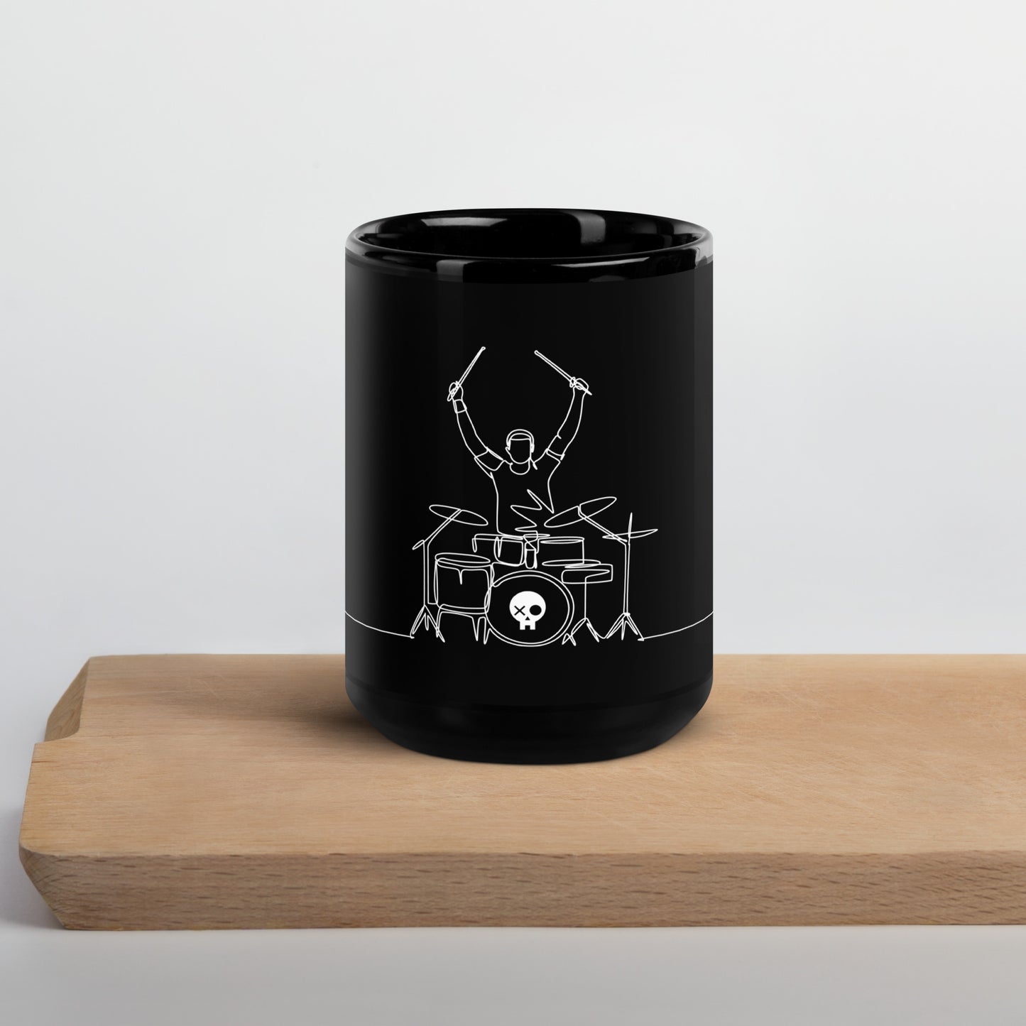 Drummer Black Glossy Mug