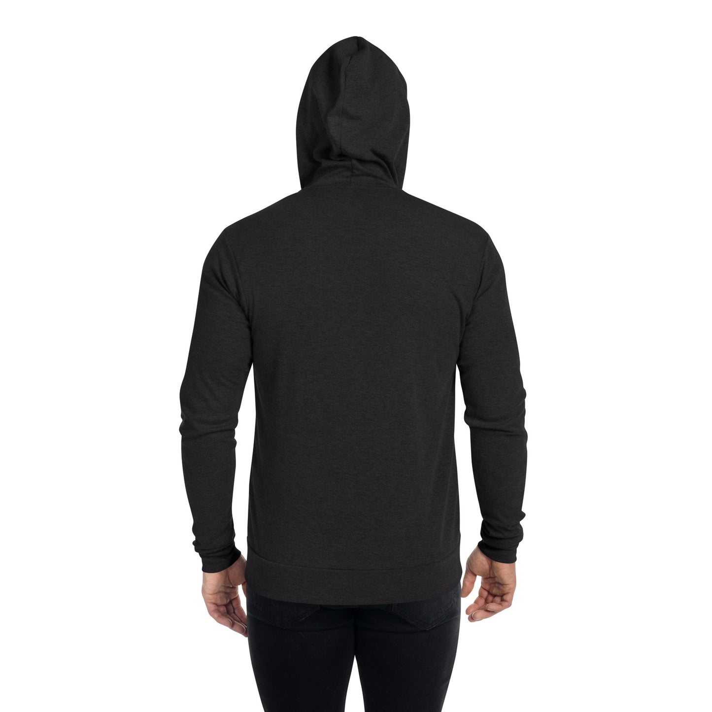 Basic lightweight zip hoodie