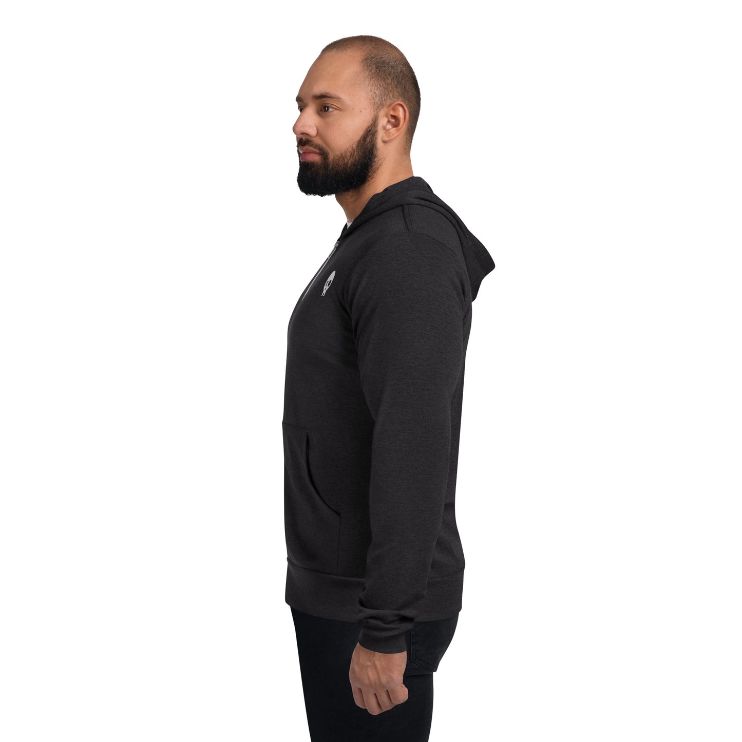 Basic lightweight zip hoodie