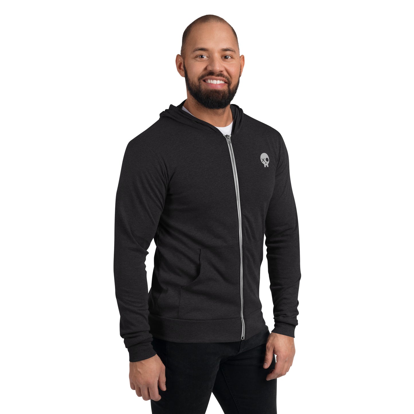 Basic lightweight zip hoodie