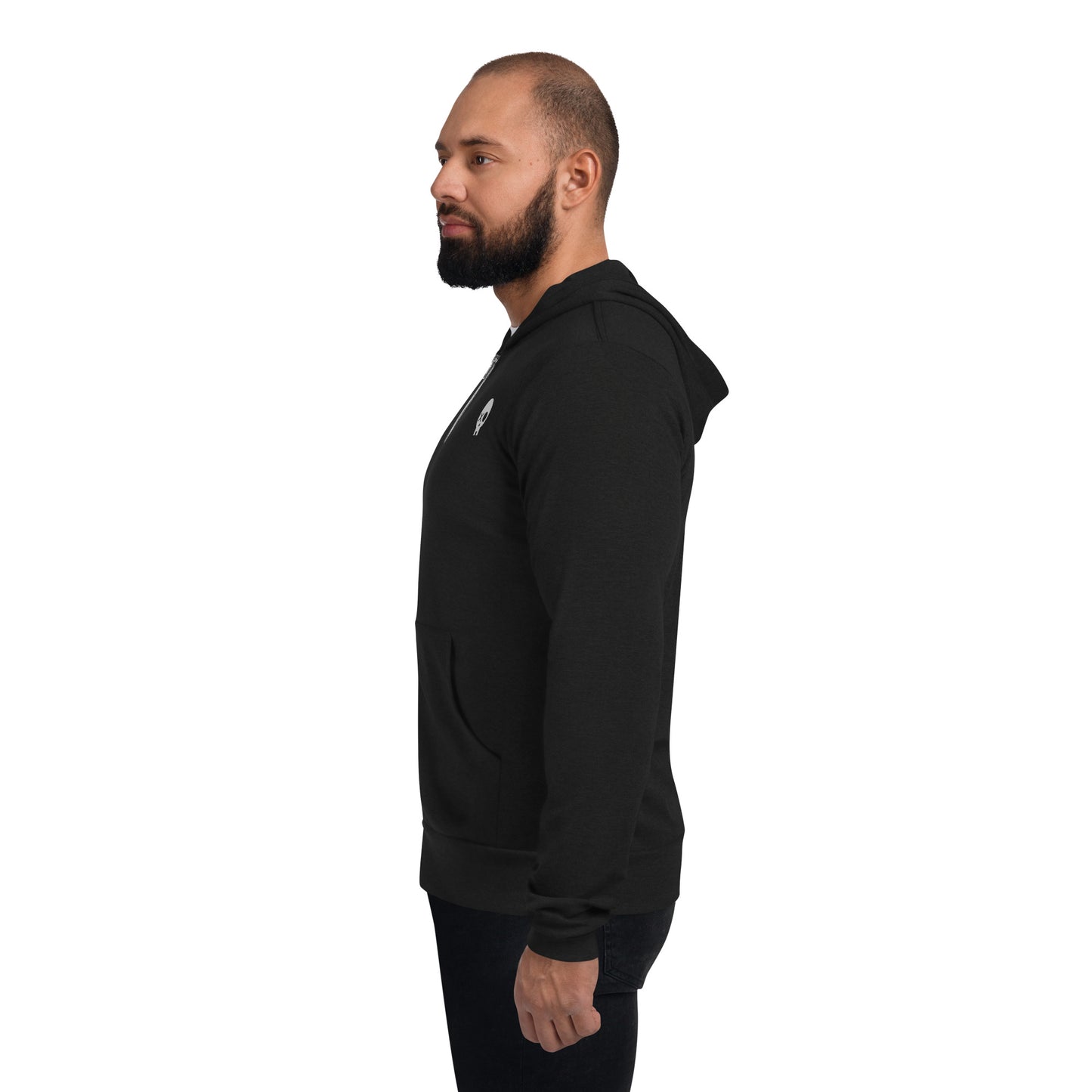 Basic lightweight zip hoodie