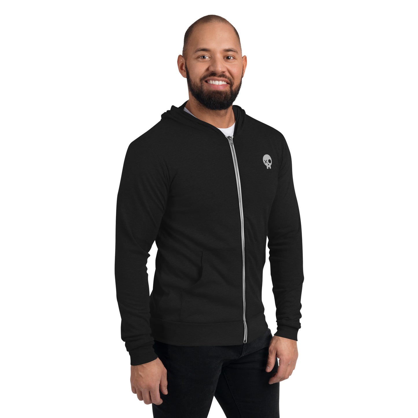 Basic lightweight zip hoodie